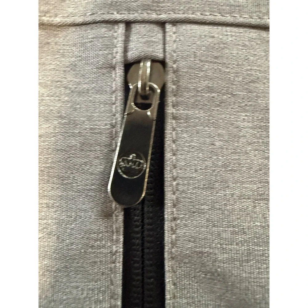 PKG Toronto Canada Laptop Briefcase Heather Grey Business Messenger Bag Slim